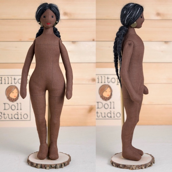 Fabric Doll "Annie" Handcrafted Textile Cloth Heirloom Primitive Doll - Picture 6 of 11